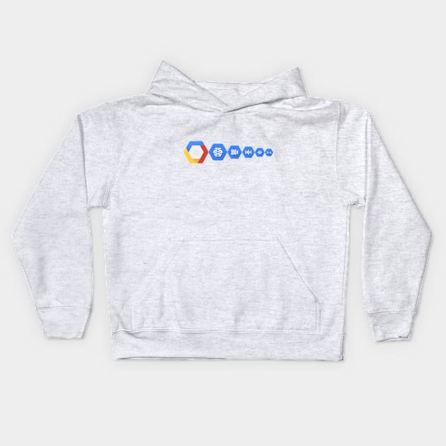 Google Cloud Platform - Machine Learning Elements Kids Hoodie by Cyber Club Tees